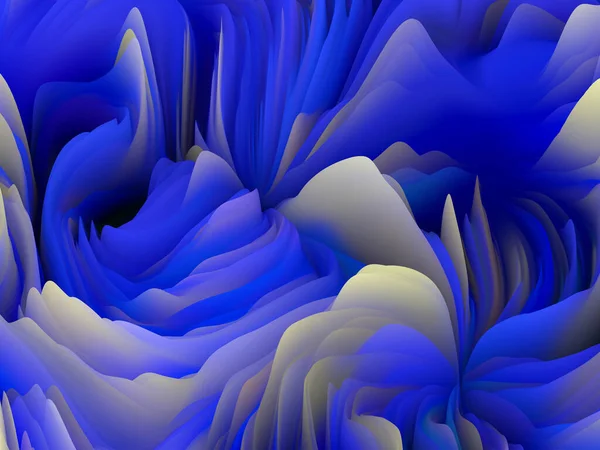 Twisted Paint Dimensional Wave Serie Hintergrund Aus Wirbelnder Farbtextur Darstellung — Stockfoto