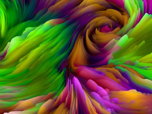 Twisted Tints Dimensional Wave Series Creative Arrangement Swirling Color Texture — Stock Photo, Image