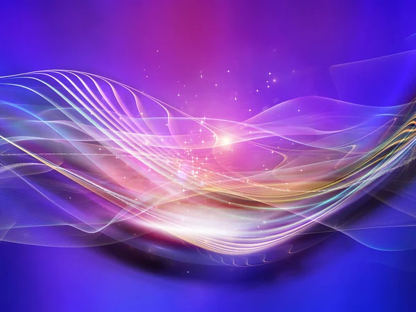 Light Wave Series Abstract Background Sine Waves Lights Background Subject — Stock Photo, Image