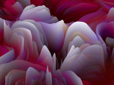 Kaotik Yüzey. Boyutsal Dalga serisi. Dönen Renk Dokusunun Arkaplan Tasarımı. Sanat, yaratıcılık ve tasarım projeleri için 3 boyutlu türbülans oluşturma