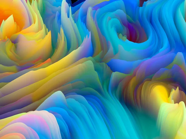 Color Storm Series Rendering Abstract Saturated Foam Serve Wallpaper Background — Stock Photo, Image