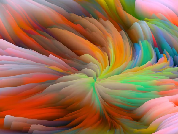 Surface Twist Série Vagues Dimensionnelles Fond Abstrait Fait Texture Couleur — Photo