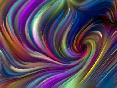 Renkli girdap serisi. Yaşam, yaratıcılık ve sanat üzerine hayalgücü, mekan, bilim kurgu ve yaratıcılık üzerine planlarda uygun spektral liflerin renkli hareketlerinden oluşan görsel çekicilik arkaplanı