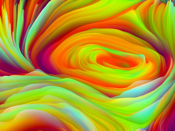 Geometry Random Dimensional Wave Series Backdrop Swirling Color Texture Rendering — Stock Photo, Image