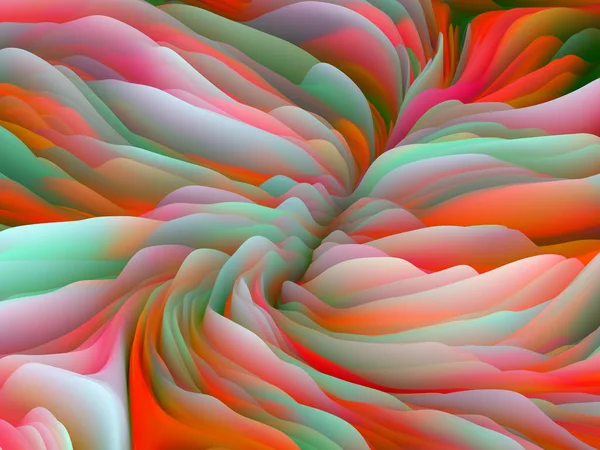 Geometrie Chaosu Série Dimensional Wave Složení Pozadí Vířící Barevné Textury — Stock fotografie