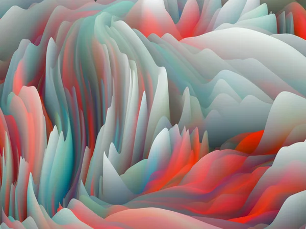 Pintura Retorcida Serie Dimensional Wave Fondo Visualmente Atractivo Hecho Textura — Foto de Stock