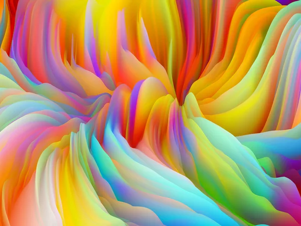 Superficie Torcida Serie Dimensional Wave Composición Textura Color Remolino Representación — Foto de Stock
