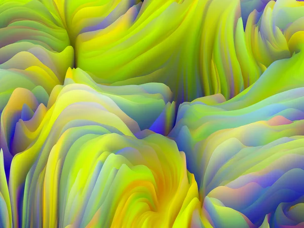 Tyg Sines Dimensionell Vågserie Bakgrundsdesign Swirling Color Texture Rendering Slumpmässig — Stockfoto