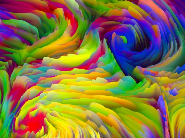 ツイスト ティント 次元波シリーズ 渦巻く色のテクスチャの創造的な配置 アート 創造性とデザイン上のプロジェクトのためのランダム乱流の3Dレンダリング — ストック写真