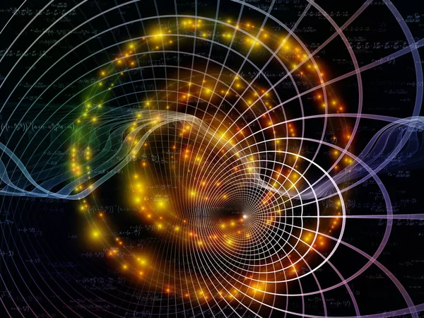 Formuła Serii Kosmicznej Cyfrowe Siatki Światła Równania Matematyczne Temat Nauki — Zdjęcie stockowe