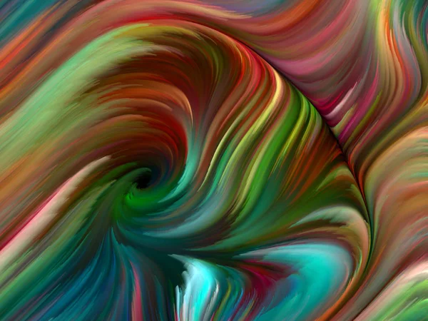 カラー ウォールシリーズ 想像力 創造性に関連する生命 創造性 芸術の対象となるスペクトル繊維のカラフルな動きで作られた抽象的なデザイン — ストック写真