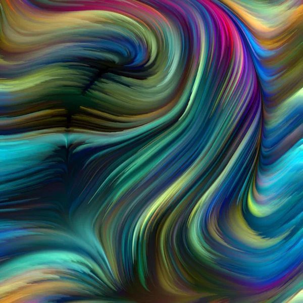 Colore Serie Turbinio Composizione Movimento Colorato Fibre Spettrali Sul Tema — Foto Stock