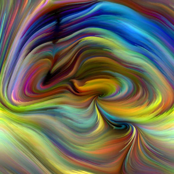 Серия Color Swirl Абстрактная Композиция Цветового Движения Спектральных Волокон Тему — стоковое фото