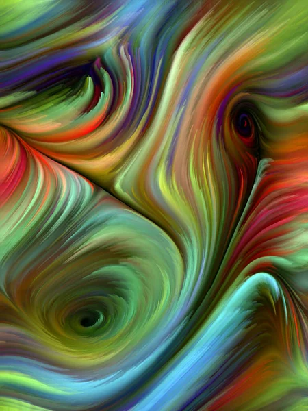 Série Color Swirl Design Abstrato Feito Movimento Colorido Fibras Espectrais — Fotografia de Stock