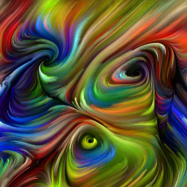 Color Swirl Serien Design Som Består Färgglada Rörelse Spektrala Fibrer — Stockfoto