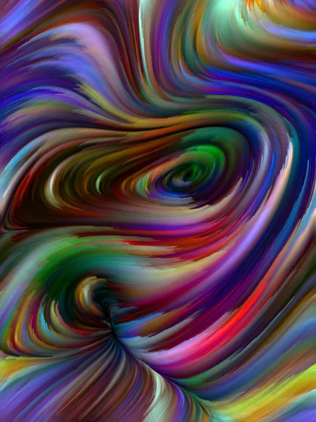 Color Swirl Serie Design Bestehend Aus Bunten Bewegungen Von Spektralfasern — Stockfoto