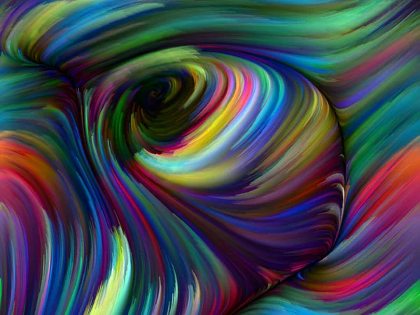 Color Swirl Serien Design Som Består Färgglada Rörelse Spektrala Fibrer — Stockfoto