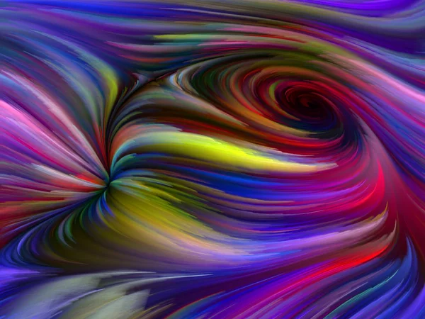 Color Swirl Serie Komposition Bunter Bewegung Von Spektralfasern Zum Thema — Stockfoto