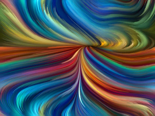 Kleur Swirl Serie Visueel Aantrekkelijke Achtergrond Gemaakt Van Kleurrijke Beweging — Stockfoto