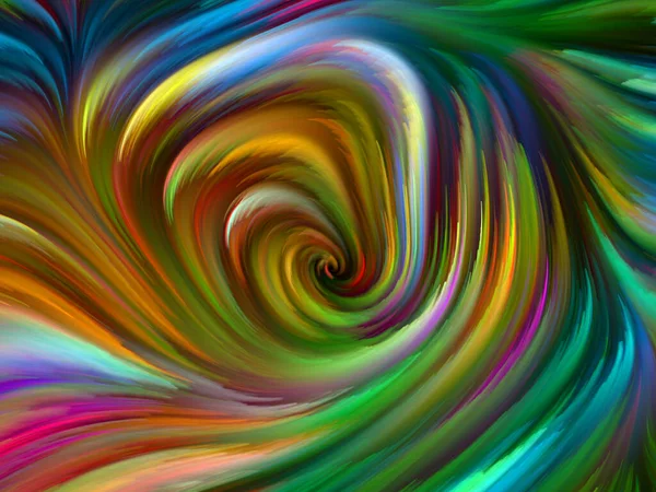 Серія Кольорових Вихорів Композиція Барвистого Руху Спектральних Волокон Тему Життя — стокове фото