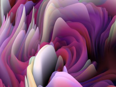 Dokunsal Matematik. Boyutsal Dalga serisi. Girdap Rengi Dokusunun soyut bileşimi. Sanat, yaratıcılık ve tasarım için uygun 3 boyutlu türbülans oluşturma