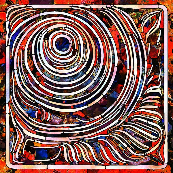 Сломанный Цвет Серия Unity Stained Glass Взаимодействие Образцов Цвета Текстуры — стоковое фото