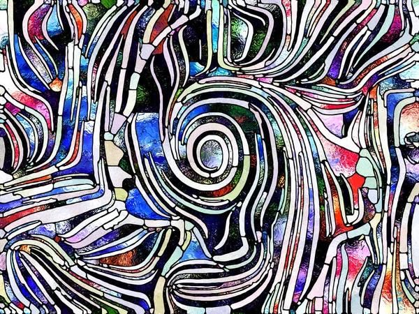 Сломанные Текстуры Серия Unity Stained Glass Абстрактная Компоновка Цветовых Фактурных — стоковое фото