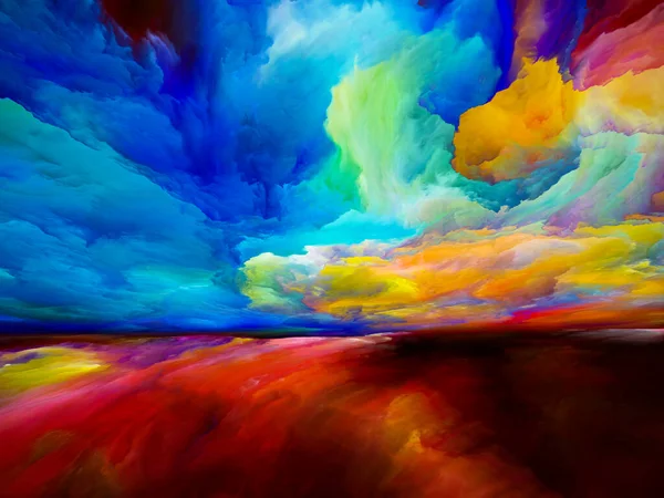 Spectral Clouds Escape Reality Series Background Design Surreal Sunset Sunrise — Stock Photo, Image