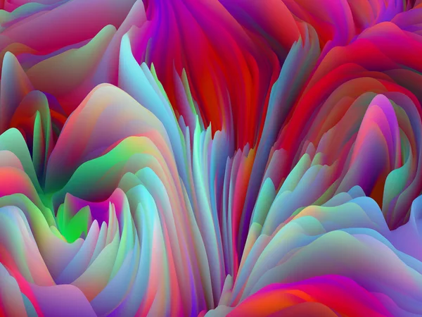 Twisted Paint Dimensional Wave Series Visually Attractive Backdrop Made Swirling — Stock Photo, Image