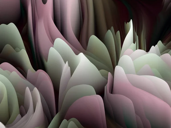 Sines的面料 维波系列 旋转彩色纹理的排列 创意和设计主题上随机湍流的三维渲染 — 图库照片