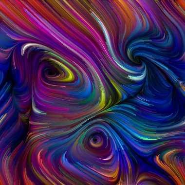 Renkli girdap serisi. Yaşam, yaratıcılık ve sanat konularındaki spektral liflerin hayal gücü, uzay, bilim kurgu ve yaratıcılıkla ilgili renkli hareketlerinin arka plan tasarımı