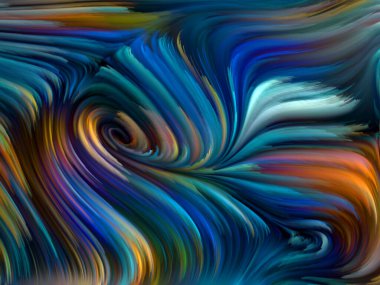 Renkli girdap serisi. Yaşam, yaratıcılık ve sanat üzerine spektral liflerin hayal gücü, uzay, bilim kurgu ve yaratıcılık üzerine çalışmalar için renkli hareketlerinin kompozisyonu