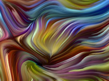 Renkli girdap serisi. Yaşam, yaratıcılık ve sanat eserleri, hayal gücü, uzay, bilim kurgu ve yaratıcılık konularındaki spektral liflerin renkli hareketlerinden oluşan görsel çekicilik arkaplanı