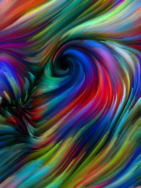 彩色漩涡系列 由关于生活 创造力和艺术的光谱纤维五彩缤纷的运动组成的背景 用于有关想象力 科幻小说和创造力的项目 — 图库照片