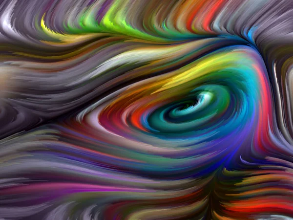 Color Swirl Serie Komposition Bunter Bewegung Von Spektralfasern Zum Thema — Stockfoto