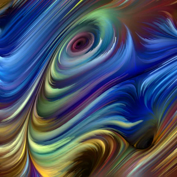 Color Swirl Series Background Composition Colorful Motion Spectral Fibers Subject — Stock Photo, Image