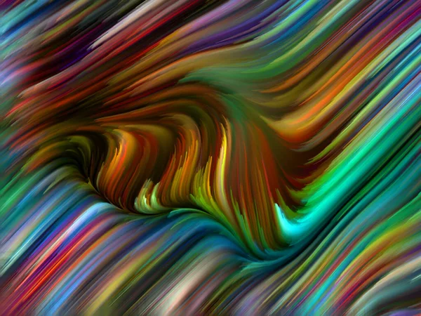 彩色漩涡系列 关于生活 创造力和艺术主题的光谱纤维五彩缤纷运动的组合 主题为想象 科幻小说和创造力 — 图库照片