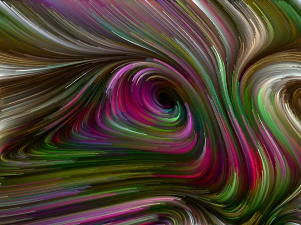 彩色漩涡系列 以生命 创造力和艺术为主题的光谱纤维五彩缤纷运动设计 用于想象力 科幻小说和创造力项目 — 图库照片