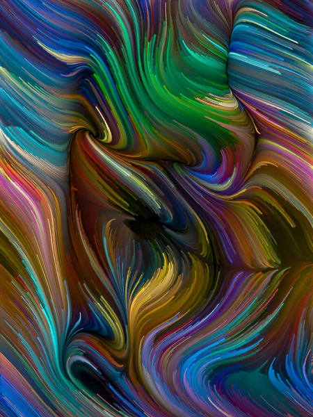 Série Color Swirl Création Toile Fond Mouvement Coloré Fibres Spectrales — Photo