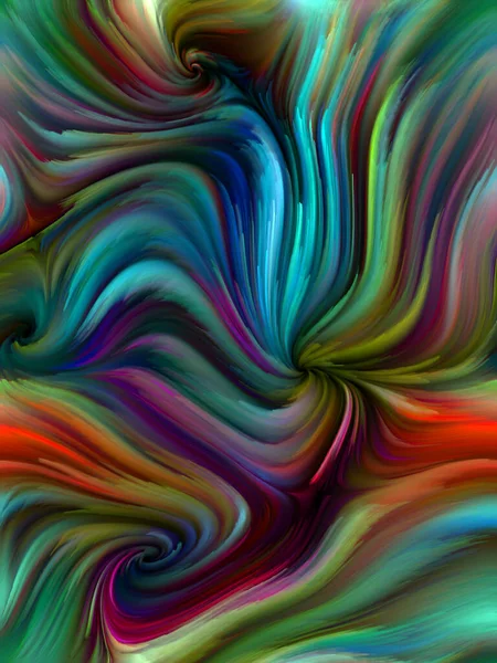 Color Swirl Series Backdrop Colorful Motion Spectral Fibers Subject Life — Stock Photo, Image