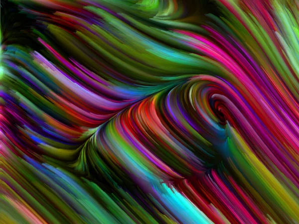彩色漩涡系列 关于生活 创造力和艺术的光谱纤维在想象 科幻小说和创造力主题上五彩斑斓运动的背景构成 — 图库照片