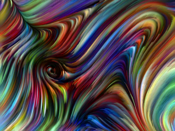 カラー ウォールシリーズ 想像力 創造性をテーマに 創造性 芸術をテーマにしたスペクトル繊維のカラフルな動きの構成 — ストック写真