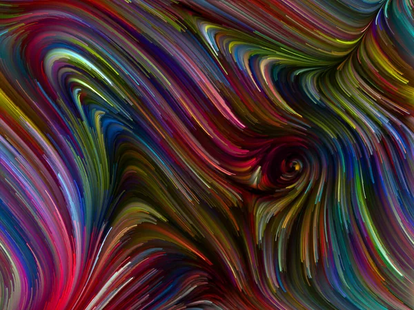 彩色漩涡系列 关于生活 创意和艺术的光谱纤维在想象 科幻小说和创意等主题上五彩缤纷运动的组合 — 图库照片