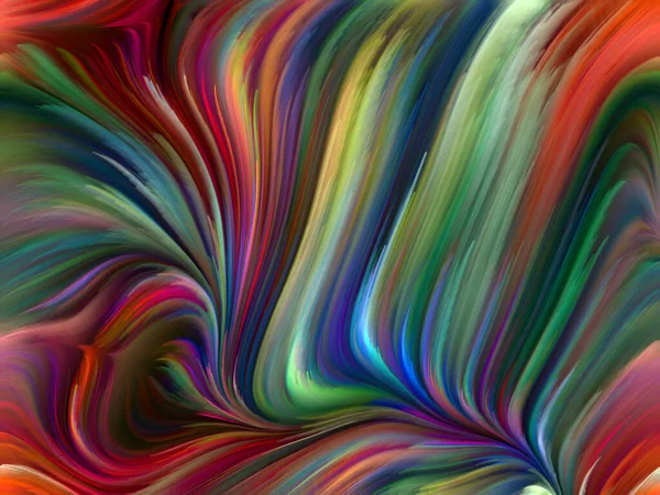 Colore Serie Turbinio Disposizione Movimento Colorato Fibre Spettrali Sul Tema — Foto Stock