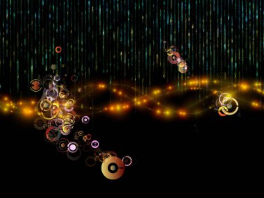 Dijital Yayıcılar serisi. Sayıların bileşimi ve bilim, eğitim ve modern teknoloji konularındaki sanal parçacık etkileşimi.