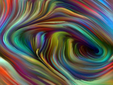 Renkli girdap serisi. Yaşam, yaratıcılık ve sanatla ilişkili olarak spektral liflerin renkli hareketlerinin arkaplanı