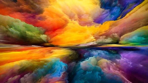 Sueños Del Cielo Escapar Serie Reality Composición Abstracta Colores Texturas —  Fotos de Stock