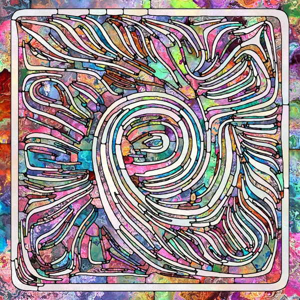 Разноцветный Свет Серия Unity Stained Glass Состав Узора Цветовых Текстурных — стоковое фото