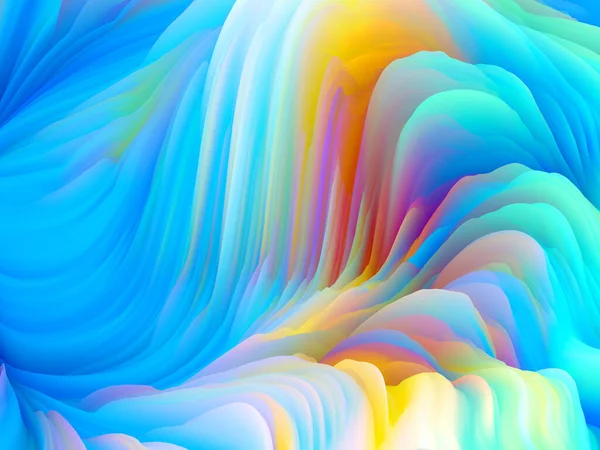 Giro Superficial Serie Dimensional Wave Composición Textura Color Remolino Representación — Foto de Stock
