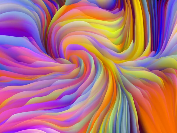 Matemáticas Táctiles Serie Dimensional Wave Fondo Compuesto Por Swirling Color —  Fotos de Stock